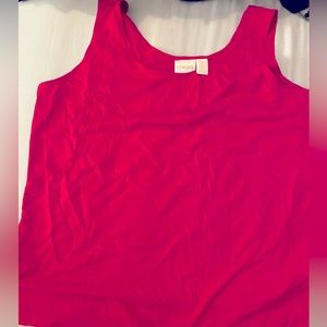 Chico’s Size 2 Barbie pink tank top